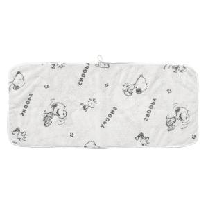 SNOOPY史努比 瞬間吸水緹花舒柔毛巾-史努比