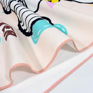 SNOOPY史努比 超細纖維印花大浴巾-開飯囉