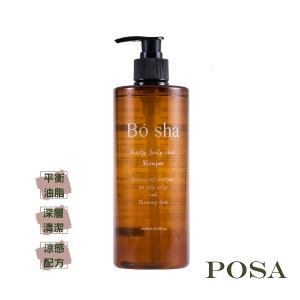 POSA|Bó Shā 潔淨控油涼感洗髮露500ml 配方升級版 超油性或細軟髮適用