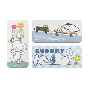 SNOOPY史努比 超吸水加長型止滑地墊-玩滑板
