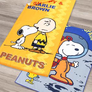 SNOOPY史努比 超細纖維印花大浴巾-開飯囉
