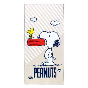 SNOOPY史努比 超細纖維印花大浴巾-開飯囉