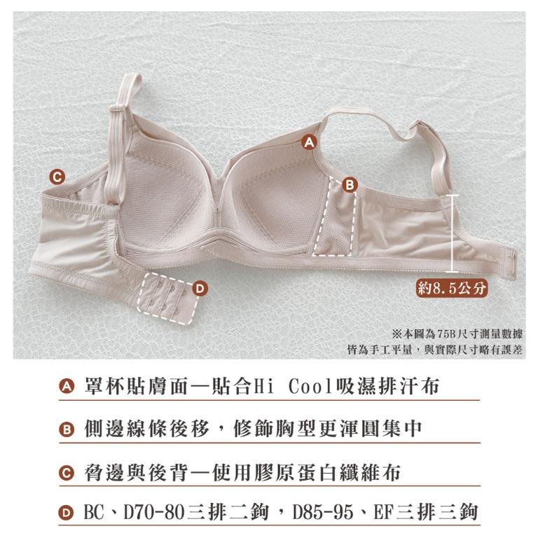 【思薇爾】舒漾Bra系列B-F罩無鋼圈涼感消臭蕾絲包覆女內衣(科技藍)