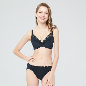 【思薇爾】舒漾Bra系列C-F罩軟鋼圈涼感消臭蕾絲包覆女內衣(科技藍)
