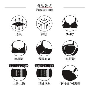 【思薇爾】舒漾Bra系列B-F罩無鋼圈涼感消臭蕾絲包覆女內衣(科技藍)