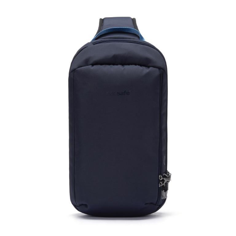 Pacsafe® V Tech 防盜斜背包 胸背包 10L-海洋藍
