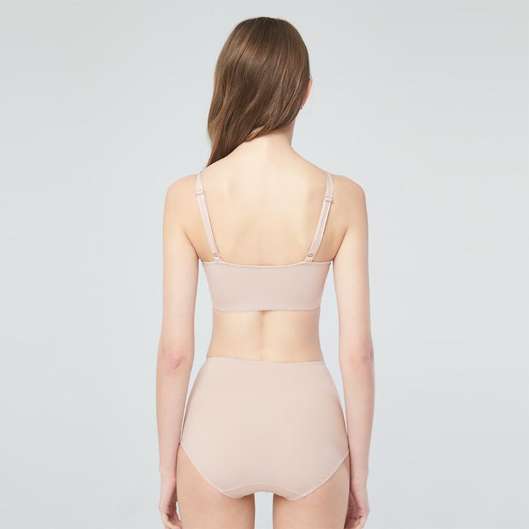 【思薇爾】舒漾Bra系列L-3XL涼感消臭蕾絲高腰三角女內褲(幽靜膚)