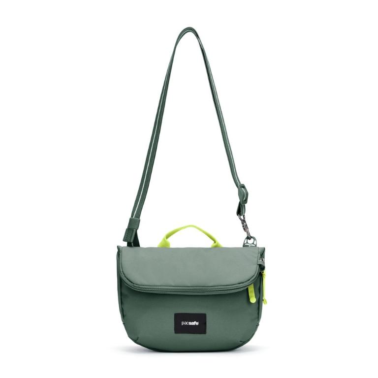 Pacsafe Go 隨行防盜可擴充斜背包 4.5L-杉綠色