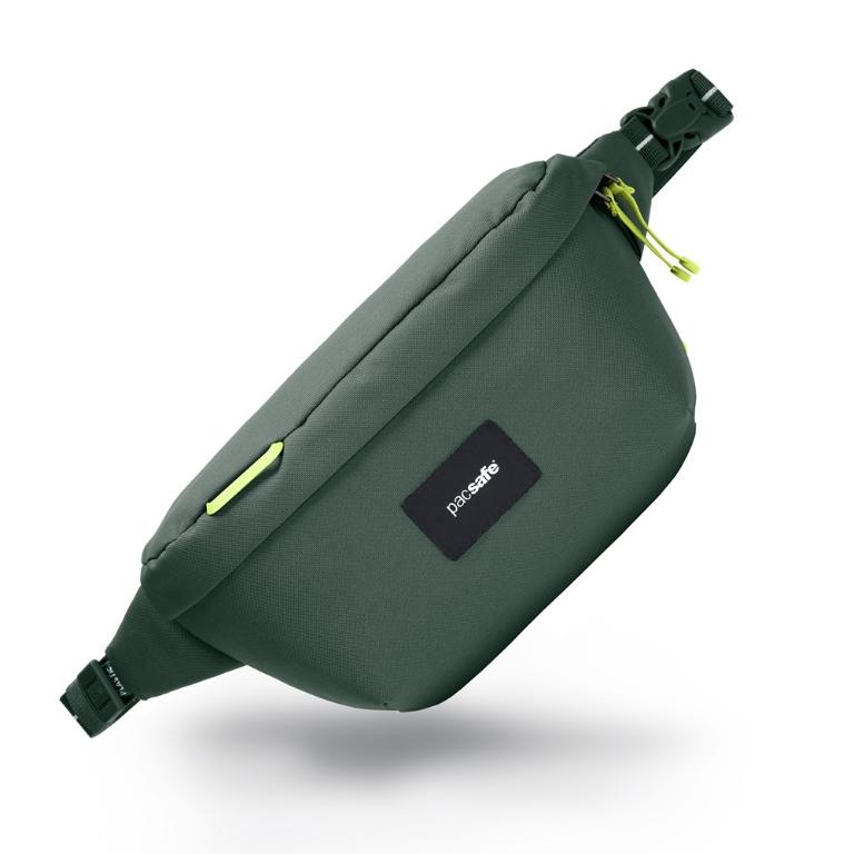 Pacsafe Go 隨行防盜斜背胸包 2.5L-杉綠色