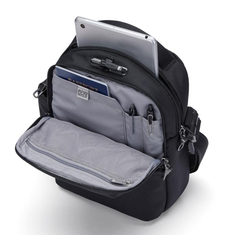 Pacsafe® V 防盜旅行斜背包 7L-黑色