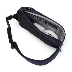 Pacsafe® V Tech 防盜斜背包 胸背包 10L-海洋藍