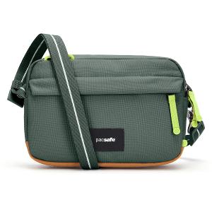 Pacsafe Go 隨行防盜斜背方包 2.5L-杉綠色
