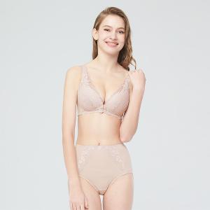【思薇爾】舒漾Bra系列L-3XL涼感消臭蕾絲高腰三角女內褲(幽靜膚)