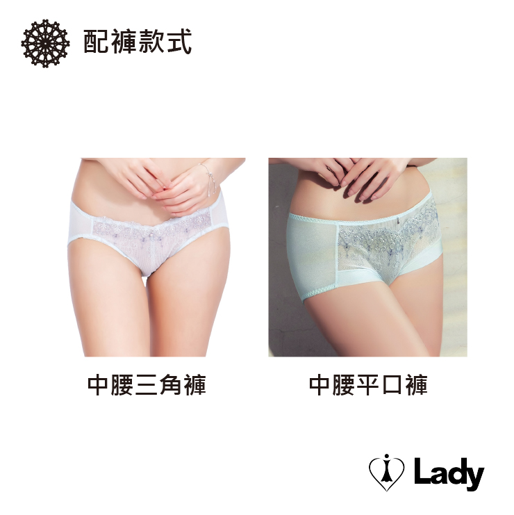 Lady 萊茵遐光系列 B-G罩 機能 調整型 內衣 (水霧藍)