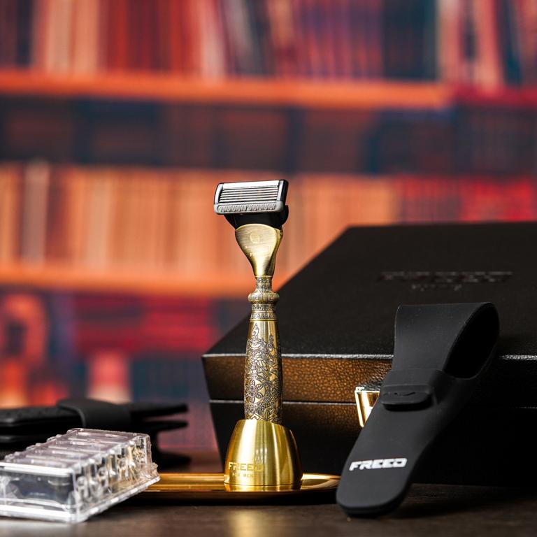 【FREED X 國立故宮博物院】 一百周年限定紀念款四件組刮鬍刀禮盒