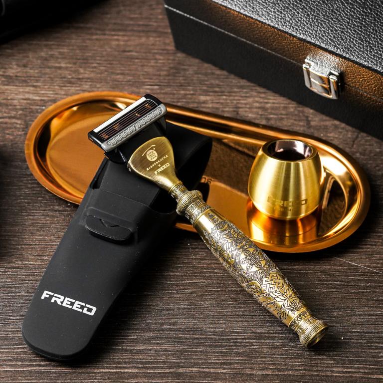 【FREED X 國立故宮博物院】 一百周年限定紀念款四件組刮鬍刀禮盒