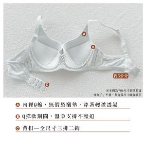 【思薇爾】耍花Young系列A-D罩軟鋼圈素面透氣舒適包覆少女內衣(冷光灰)