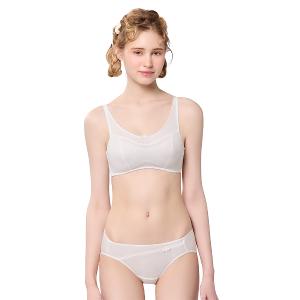 【思薇爾】耍花Young系列M-XL舒適透氣素面低腰三角女內褲(瓷白色)