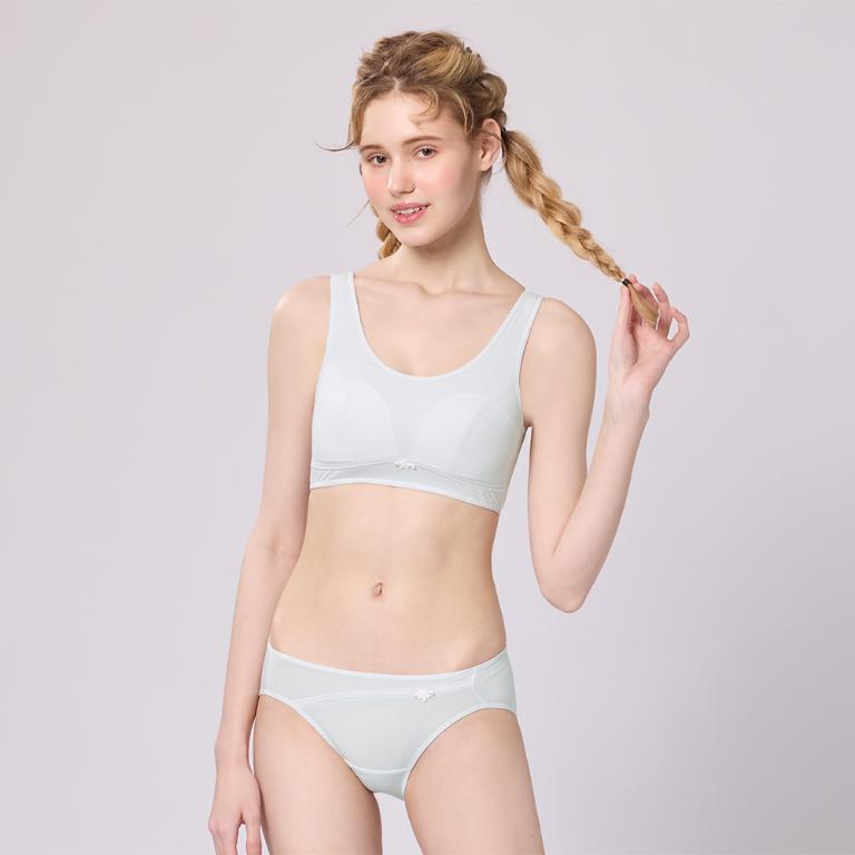 【思薇爾】耍花Young系列M-XL舒適透氣素面低腰三角女內褲(冷光灰)