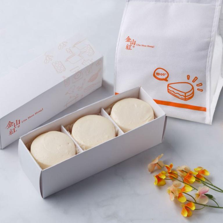 【金山紅】紅心乳酪蛋糕（3入）