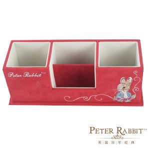 PETER RABBIT 比得兔仿麂皮電繡置物盒送筆記本