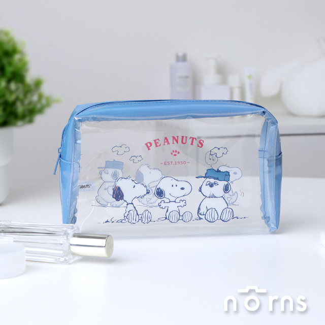 Peanuts史努比TPU透明收納包 中長型手足