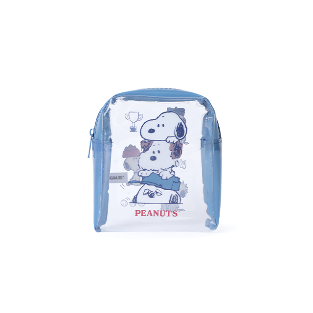 Peanuts史努比TPU透明收納包 小方型手足