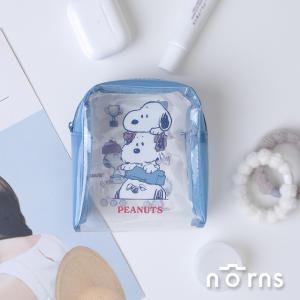Peanuts史努比TPU透明收納包 小方型手足