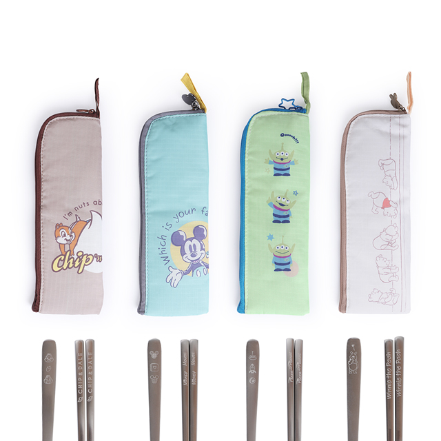 迪士尼不鏽鋼隨行餐具組