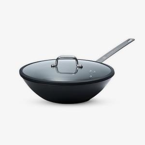 附蓋中式炒鍋 鐵 30CM