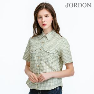 JORDON 經典復古風女格子襯衫