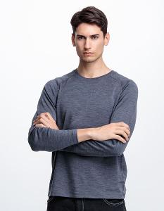 JORDON 男款 圓領利諾羊毛保暖衣