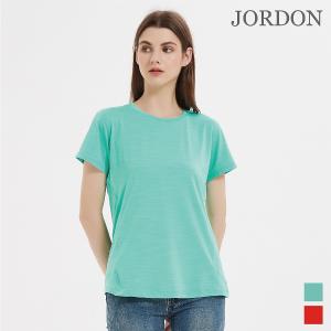 JORDON 吸濕快乾透氣 女款圓領短袖涼感T恤