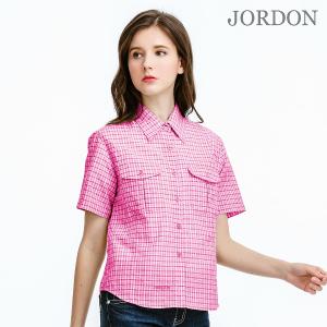 JORDON 經典復古風女格子襯衫