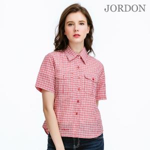 JORDON 經典復古風女格子襯衫