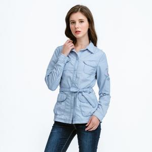 JORDON 大地系女孩抗UV長袖襯衫