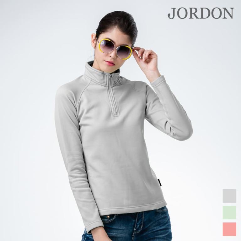 JORDON FOX FRIEND 女款刷毛保暖高性能排汗快乾半開襟上衣