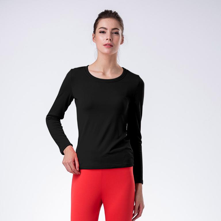 JORDON 女款POWER DRY保暖V領上衣