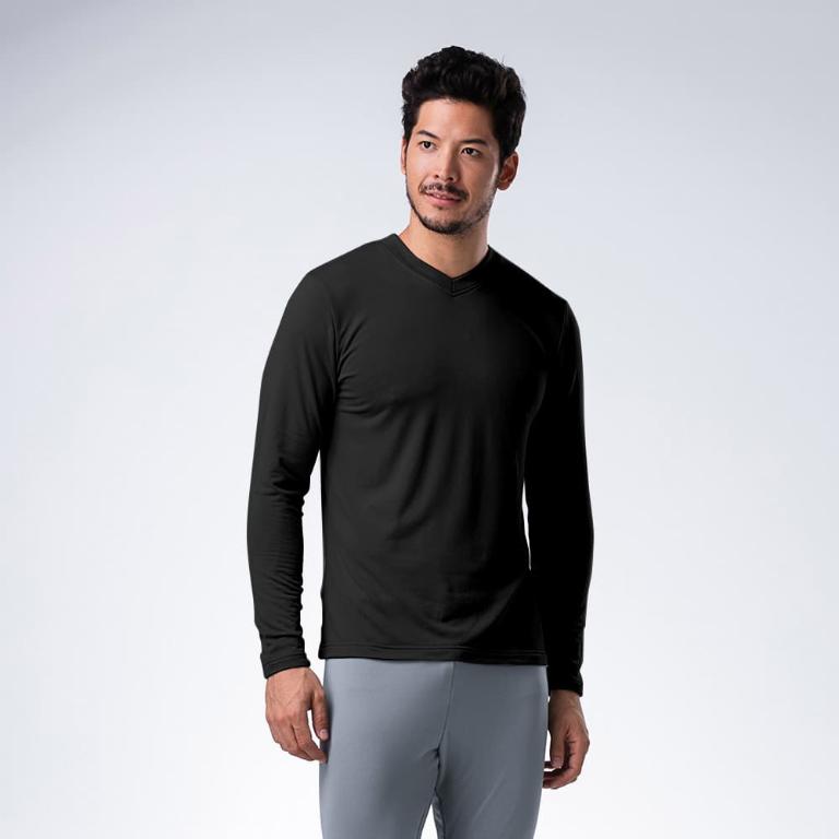 JORDON 男款POWER DRY保暖V領上衣