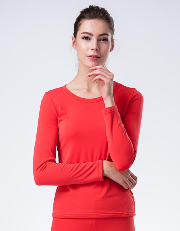 JORDON 女款POWER DRY保暖V領上衣