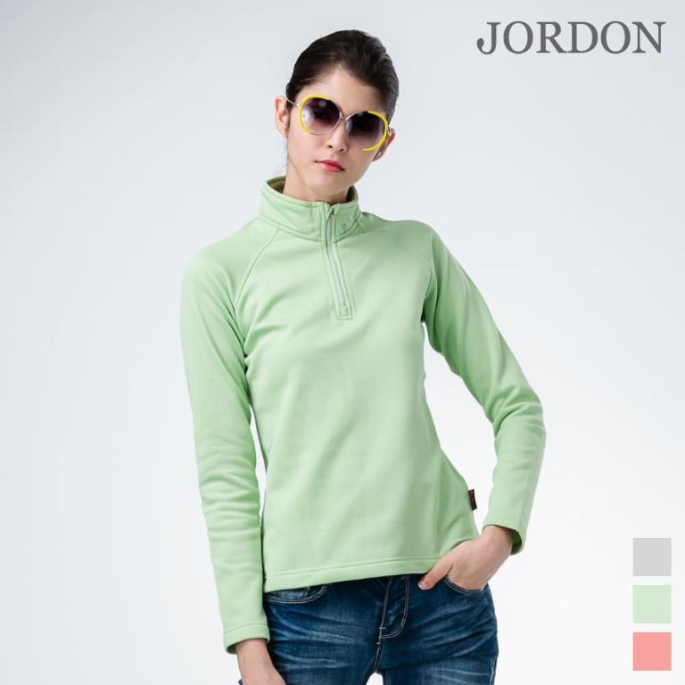 JORDON FOX FRIEND 女款刷毛保暖高性能排汗快乾半開襟上衣