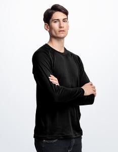 JORDON FOX FRIEND 男款 會呼吸的內層衣 HOLES AIR 圓領T (黑色/橄綠)