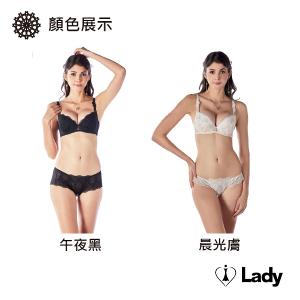 Lady 花蔓情懷系列 刺繡 蕾絲 低腰 丁字褲 (晨光膚)