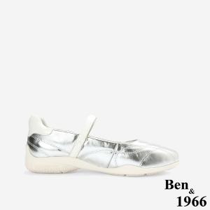 Ben&1966高級頭層牛皮舒適厚底休閒包鞋-銀(256381)