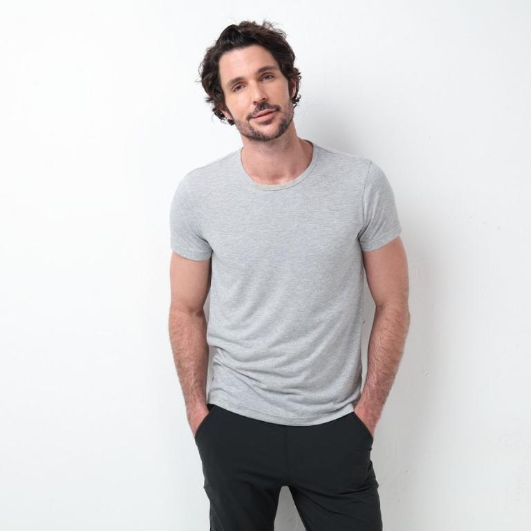 JORDON 男圓領吸濕快乾彈力短袖T