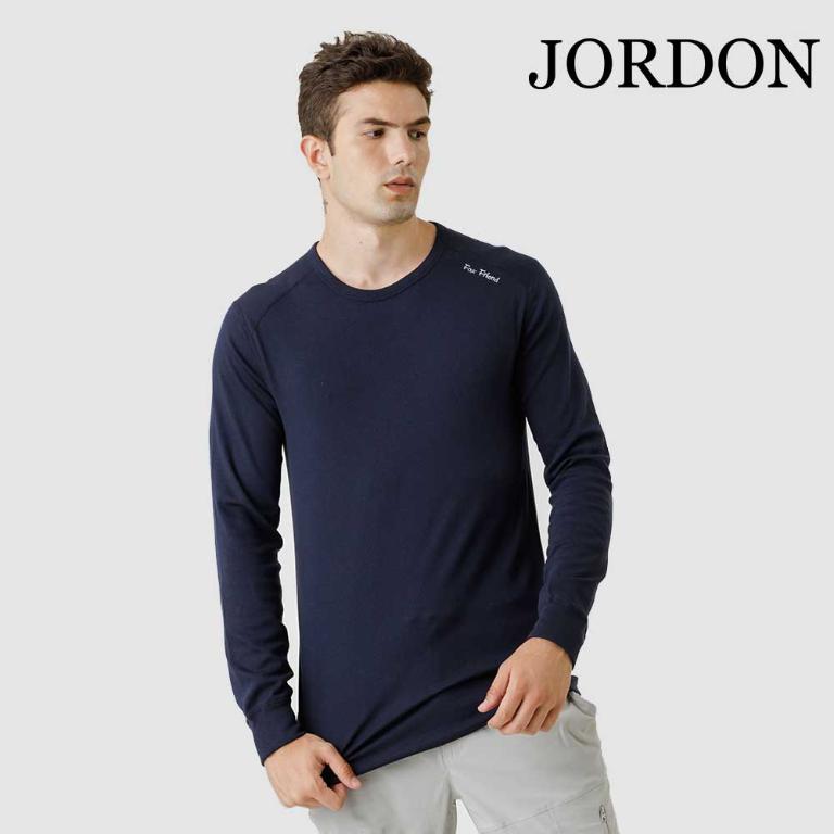 JORDON 男圓領長袖T