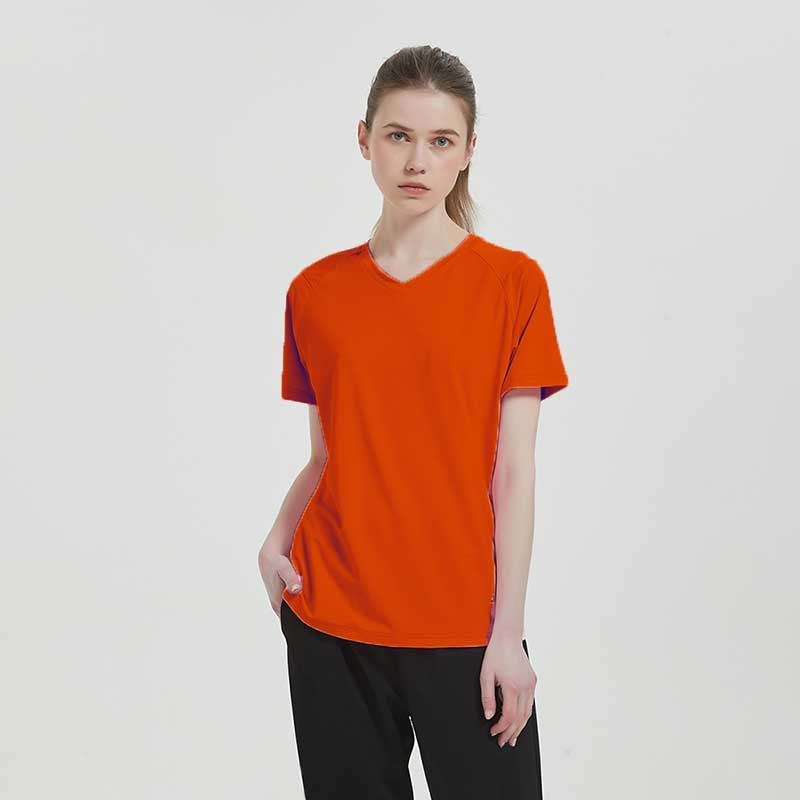 JORDON 銀纖/抗菌/快乾透氣 V領短T