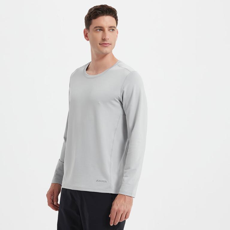 JORDON 長袖排汗圓領衫