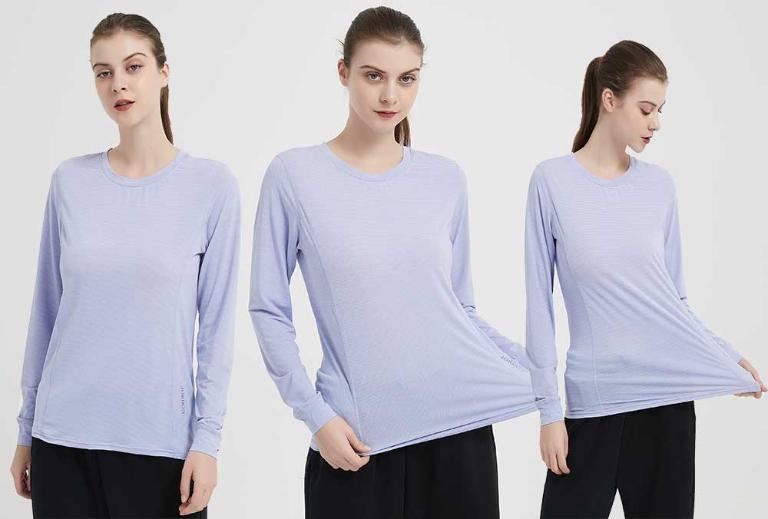 JORDON 吸排銀纖抗菌 圓領長衫