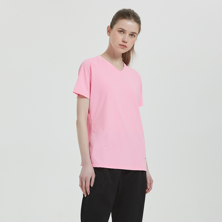 JORDON 銀纖/抗菌/快乾透氣 V領短T